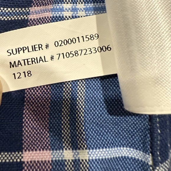 Ralph Lauren Mens Medium Plaid Button Down Shirt Blue Green White Flesh Pony NWT - Picture 6 of 8